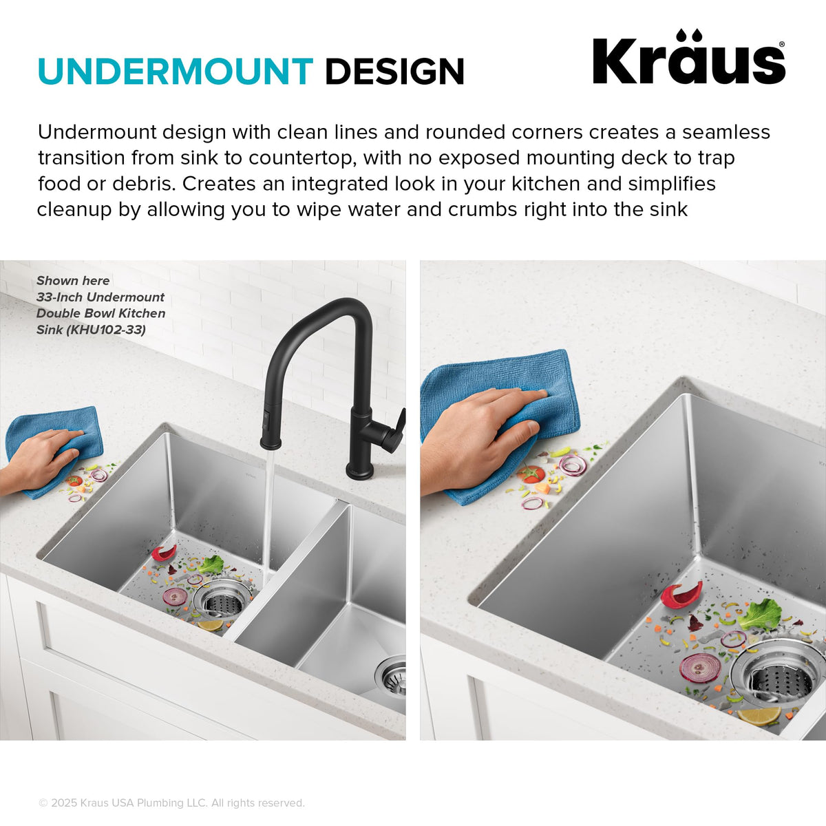 Kraus Standart PRO 16-Gauge Undermount Kitchen Sink, 32-Inch | KHU100-32