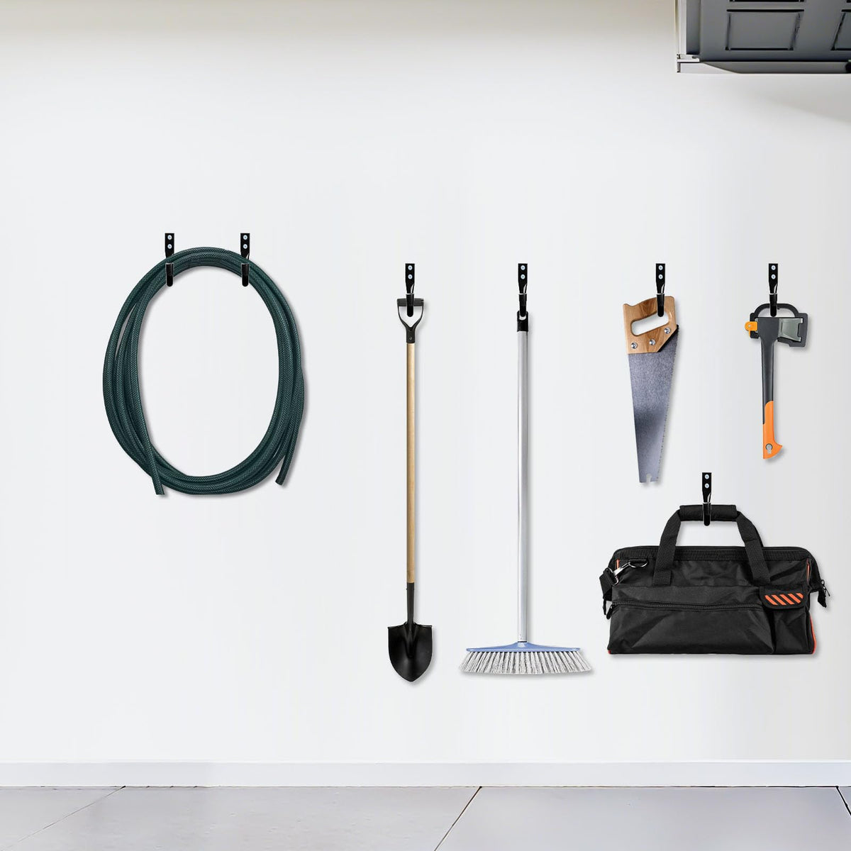 KURUI Large Metal Wall Hooks – 14-Piece Garage & Home Organization Set