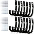 KURUI Large Metal Wall Hooks – 14-Piece Garage & Home Organization Set
