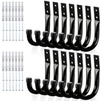 KURUI Large Metal Wall Hooks – 14-Piece Garage & Home Organization Set