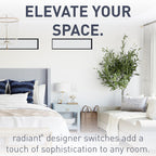 Legrand Radiant 4-Way Rocker Switch White — 15A Decorator Wall Switch (TM874WCC6)