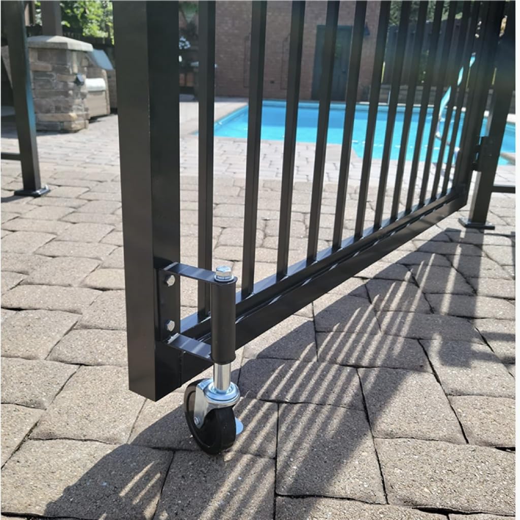 LIBEROLL Heavy Duty Gate Caster – 4-Inch Spring-Loaded Wheel, 250 lb Capacity