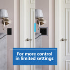 LIDER Minimalist Lighted Double Switch – 15A 120-277V, Ground Terminal, UL Listed, Matte Black