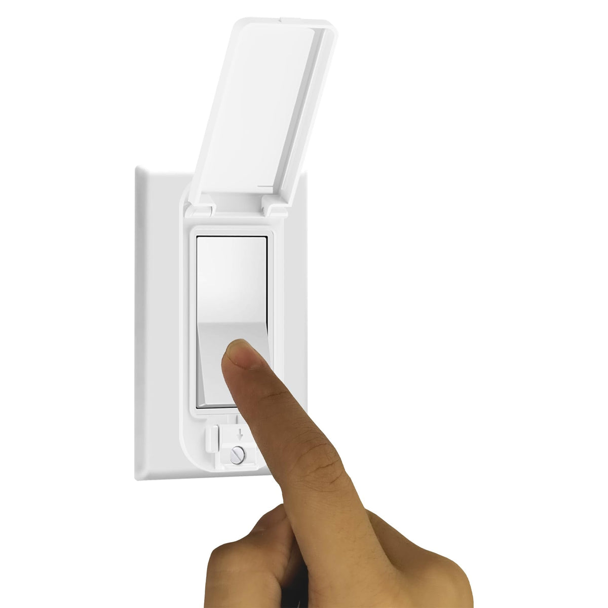LRANFOW 4-Light Switch Guard Cover | Baby-Proof Rocker Wall Switch