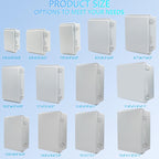 LuSumtly IP67 Waterproof Junction Box – Outdoor ABS Enclosure with Stainless Latch