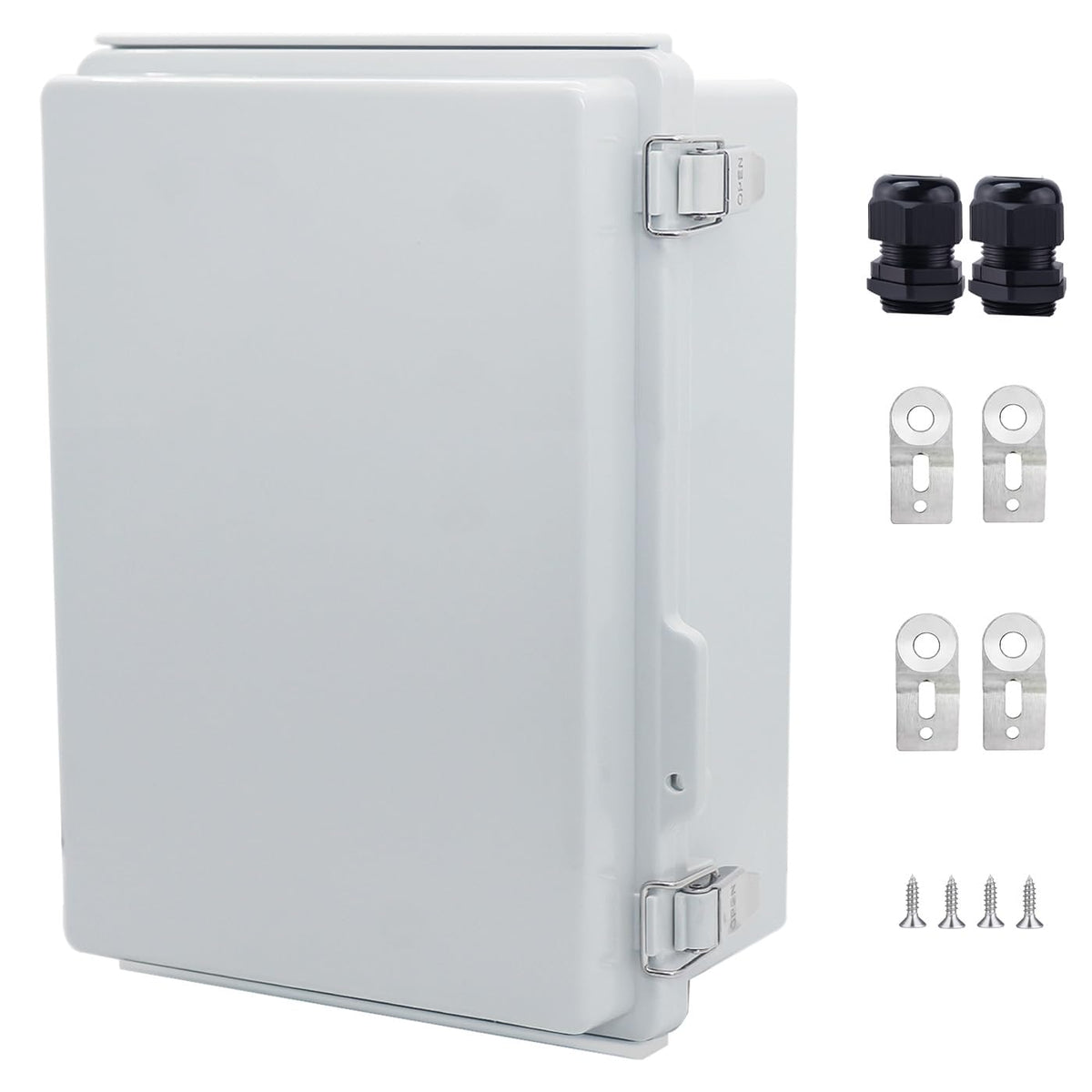 LuSumtly IP67 Waterproof Junction Box – Outdoor ABS Enclosure with Stainless Latch