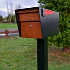 Mail Boss Curbside Wood Grain 7510 Locking Mailbox | USPS-Approved Mail Manager
