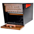 Mail Boss Curbside Wood Grain 7510 Locking Mailbox | USPS-Approved Mail Manager