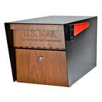 Mail Boss Curbside Wood Grain 7510 Locking Mailbox | USPS-Approved Mail Manager