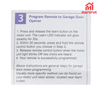 Marsrut 315MHz Garage Door Remote – 2-Pack, Purple Learn Button (2005–2014) for LiftMaster/Chamberlain/Raynor