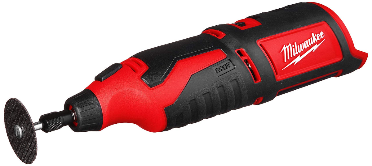 Milwaukee 12V Cordless Rotary Tool – Lightweight, Variable Speed (5k–32k RPM), 1/8 inch Collet