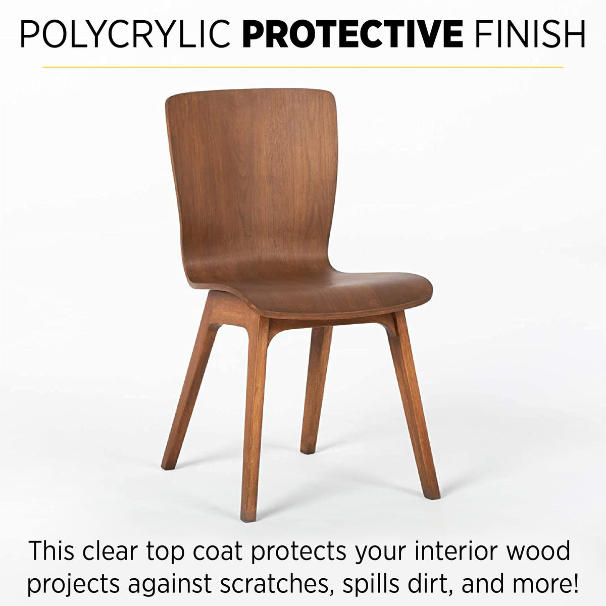 Minwax 1 qt Clear Polycrylic Protective Finish – Semi-Gloss, Water-Based