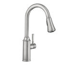 Moen Conneaut One-Handle Pulldown Kitchen Faucet with Reflex Docking and Power Clean - Spot Resist Stainless 87801SRS