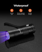 Morpilot 395nm UV Black Light Flashlight — 4-Pack with 12 LEDs for Pet Urine & Stain Detection