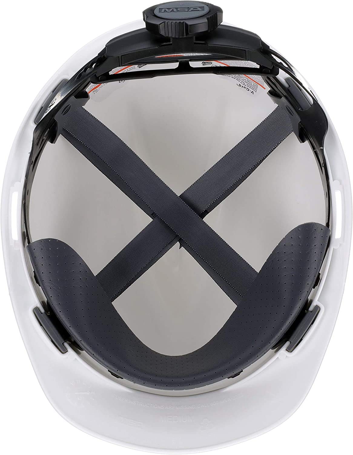 MSA 475358 V-Gard Cap Style Hard Hat with Fas-Trac III – White