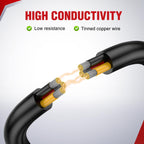 Nilight 30ft 16AWG 3-Conductor Wire – Oxygen-Free Copper, 600V DC