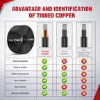 Nilight 30ft 16AWG 3-Conductor Wire – Oxygen-Free Copper, 600V DC