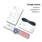 OKNIFE Otacle U1 Folding Pocket Utility Knife – Quick Blade Change, Rail Lock, G10 Handle, EDC Box Cutter