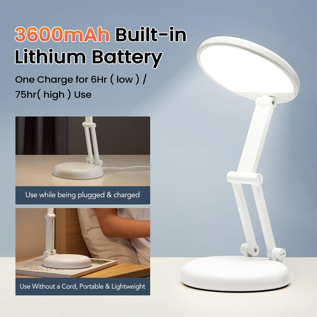 One Fire Cordless Desk Lamp – 3600mAh Rechargeable, Dimmable & Portable
