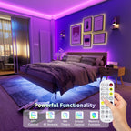 PAUTIX 5V USB COB RGB LED Strip Light — 9.84ft RGB Backlight, Bluetooth Control, Cuttable & Flexible