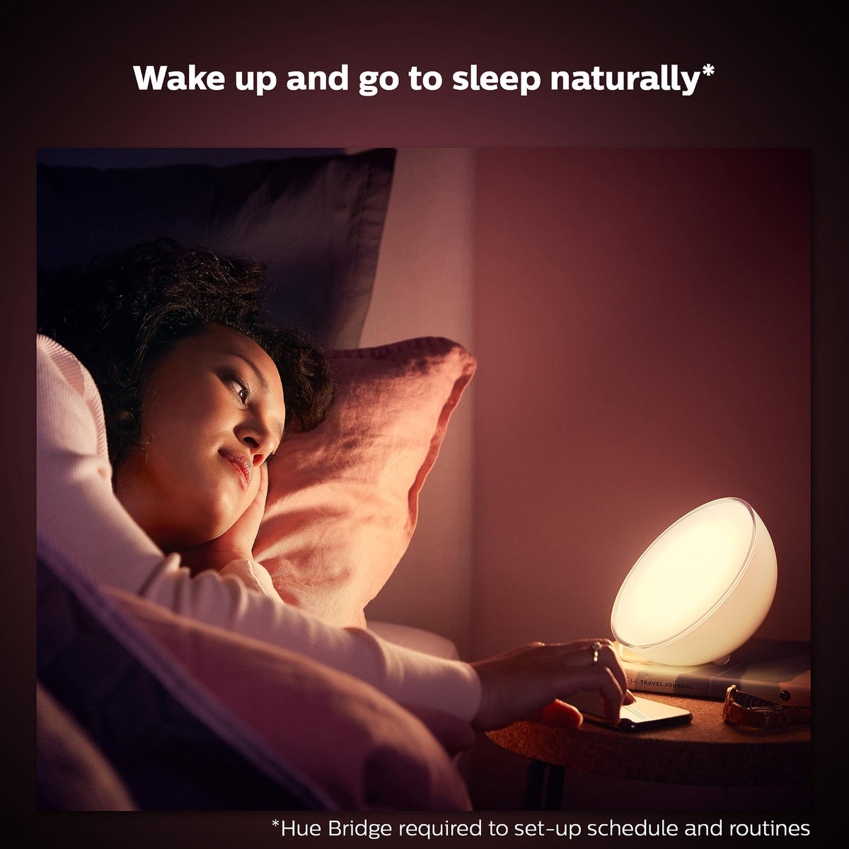 Philips Hue Go Smart Portable Table Lamp – White & Color Ambiance, Indoor & Outdoor