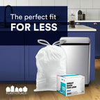 Plasticplace Custom Fit Trash Bags for simplehuman Code V – 100 Count, 1.2 Mil, 14.5x27.5 in