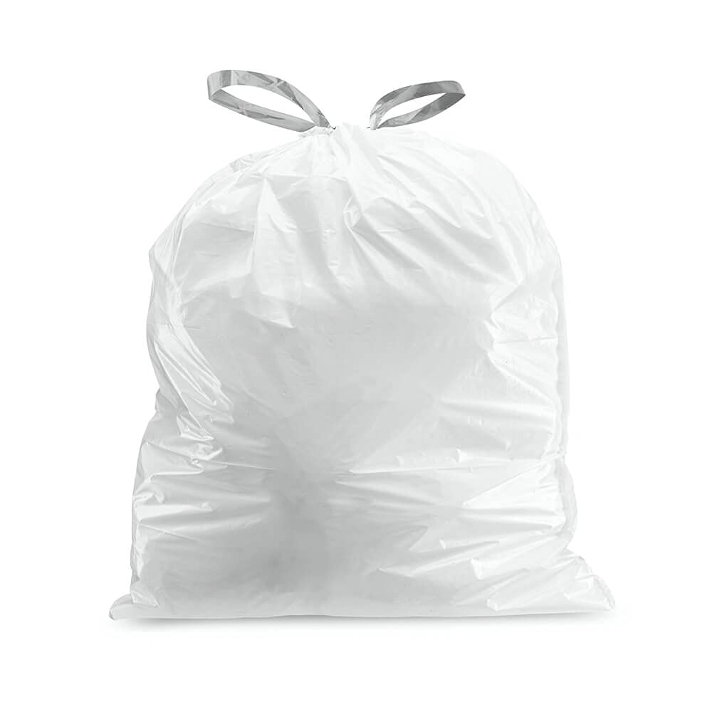 Plasticplace Custom Fit Trash Bags for simplehuman Code V – 100 Count, 1.2 Mil, 14.5x27.5 in