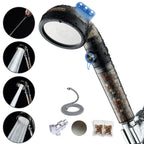 PumodTec Filtered Shower Head with Handheld – High-Pressure Mineral Filtration