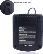 Qbmel 20V Battery Charger Replacement for Craftsman V20 – USB Port & 110-240V Input