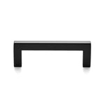 Ravinte 5 Pack Solid 3-Inch Center-to-Center Slim Square Bar Drawer Handles – Matte Black Cabinet Pulls
