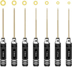 RCpow Hex Driver Set – 7-Piece Hex Allen Screwdriver Kit (0.9–3.0mm) for RC Cars, Drones & More