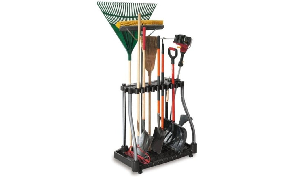Rubbermaid Garage Tool Tower Rack – Holds Up to 40 Tools, Mobile, Easy Assembly
