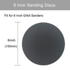 Rvetol 6-Inch Wet/Dry Sanding Discs – 50 Pcs 320-1000 Grit, Silicon Carbide, Hook & Loop, Waterproof for Random Orbital Sander