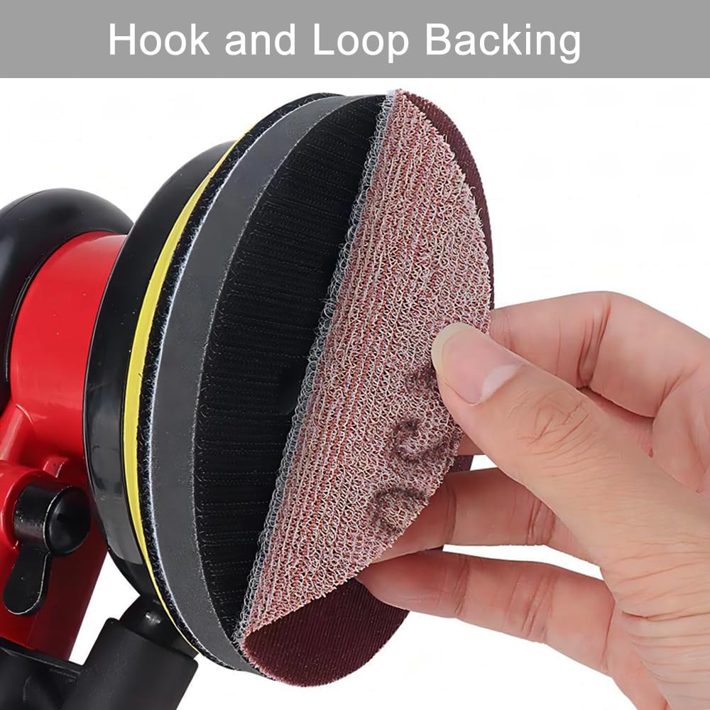 Rvetol 6-Inch Wet/Dry Sanding Discs – 50 Pcs 320-1000 Grit, Silicon Carbide, Hook & Loop, Waterproof for Random Orbital Sander