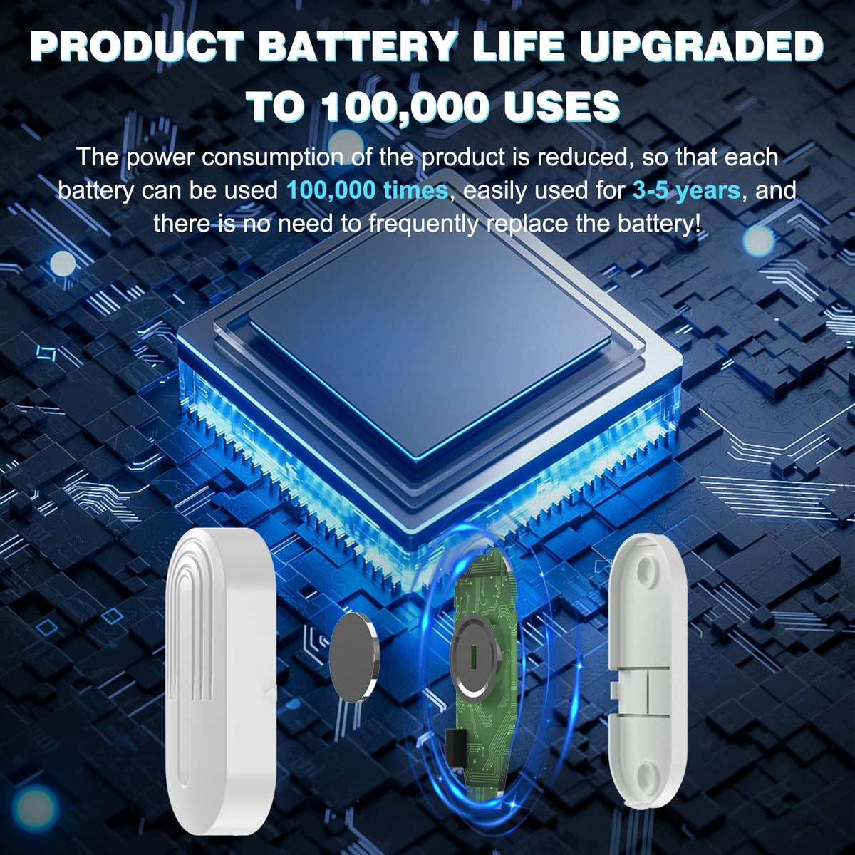 SanJie Door Chime: 500ft Range, 26 Chimes, 5 Volumes, 2 Receivers + 1 Sensor