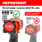 Simon Tools Magnetic Bit Holder for Milwaukee M12 Gen3 – Secure Magnetic Bit Holder for M12