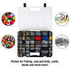 Stalwart 75-ST6073 Portable Storage Case – 55-Compartment Organizer with Lockable Latches