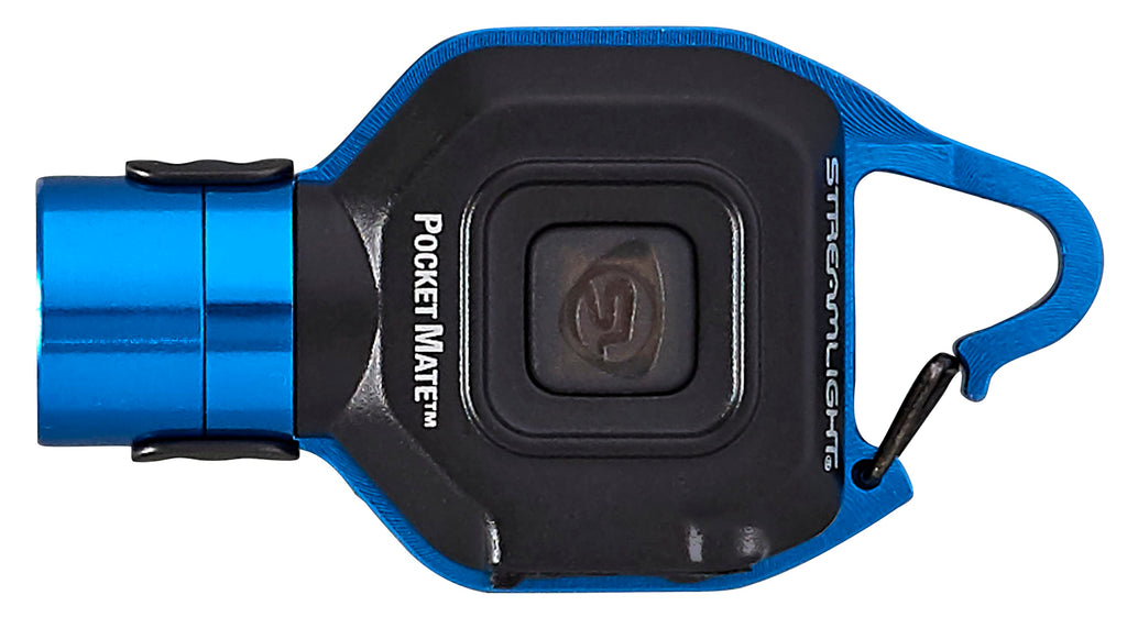 Streamlight Pocket Mate 325-Lumen USB Rechargeable Keychain Flashlight | Clip-On, Blue