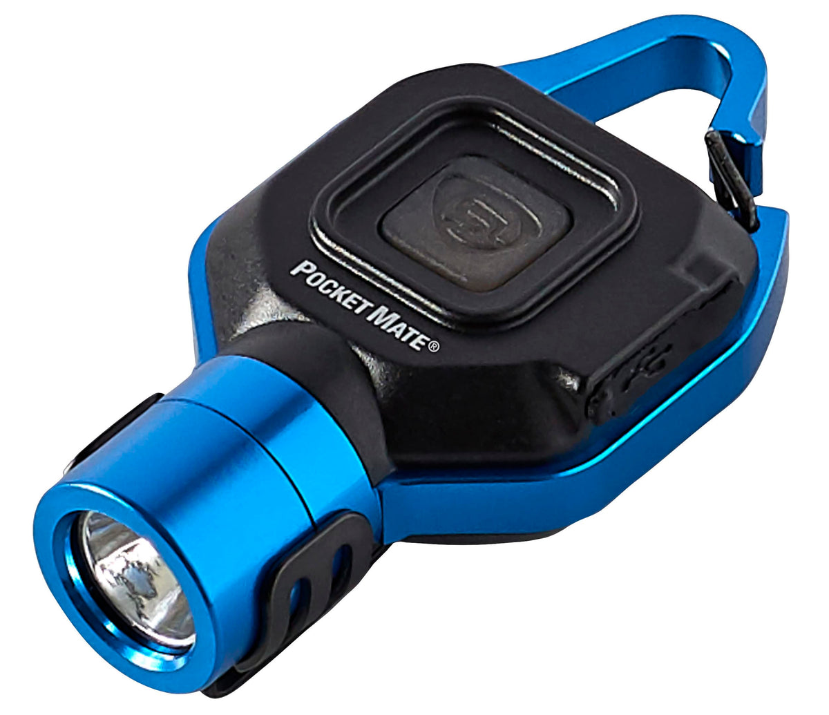 Streamlight Pocket Mate 325-Lumen USB Rechargeable Keychain Flashlight | Clip-On, Blue