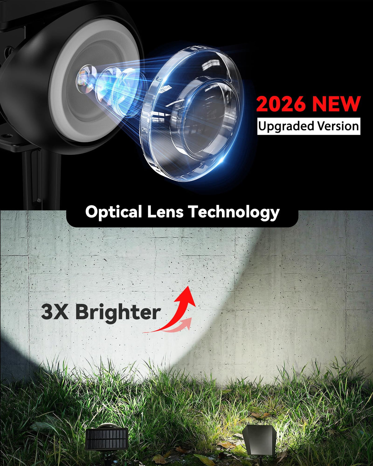 Sunyardlux Monocular Solar Spot Lights RGB+3CCT Outdoor Spotlight (8-Pack)