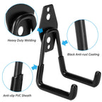 Suprom 6-Pack Garage Hooks Heavy-Duty – Up to 100 lbs Capacity | Steel Wall Hanger & Organizer