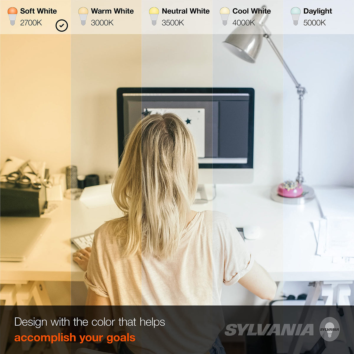 LEDVANCE Sylvania ECO LED A19 Bulb – 9W (60W Equivalent), 750 lm, 2700K Soft White, Frosted, E26, 24-Pack