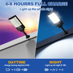 TFKK Solar Street Lights Outdoor (4 Pack) – 6500K Dusk-to-Dawn with Motion Sensor & Remote