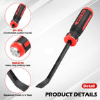 TOOLEAGUE Utility 4-Piece Pry Bar Set | 8, 12, 18 & 24-Inch Heavy Duty Tools