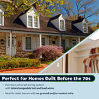 TOPGREENER TDOS5-HL-W-2PCS Motion Sensor Switch | Auto Occupancy/Vacancy, No Neutral or Ground Required, Single Pole