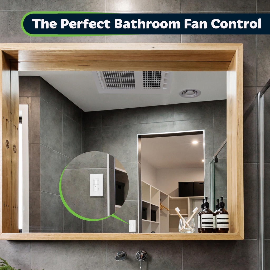 TOPGREENER TDOS5-HL-W-2PCS Motion Sensor Switch | Auto Occupancy/Vacancy, No Neutral or Ground Required, Single Pole