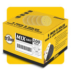 TPmax 100pcs 5in Sanding Discs Mixed Grits (60-320) | 8-Hole Hook & Loop for 125mm Orbital Sander
