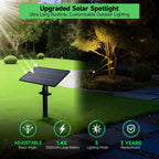 Varmtalys Outdoor Solar Spotlight 4-Pack — Adjustable Beam, IP65 Waterproof, Dusk-to-Dawn, 5 Modes