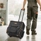 VEVOR 15-Inch Rolling Tool Bag on Wheels — 110 Lbs Capacity, 25 Pockets