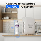 Waterdrop G3P600-RO Replacement Filter — 0.0001μm RO, 2-Year Lifespan for Undersink System